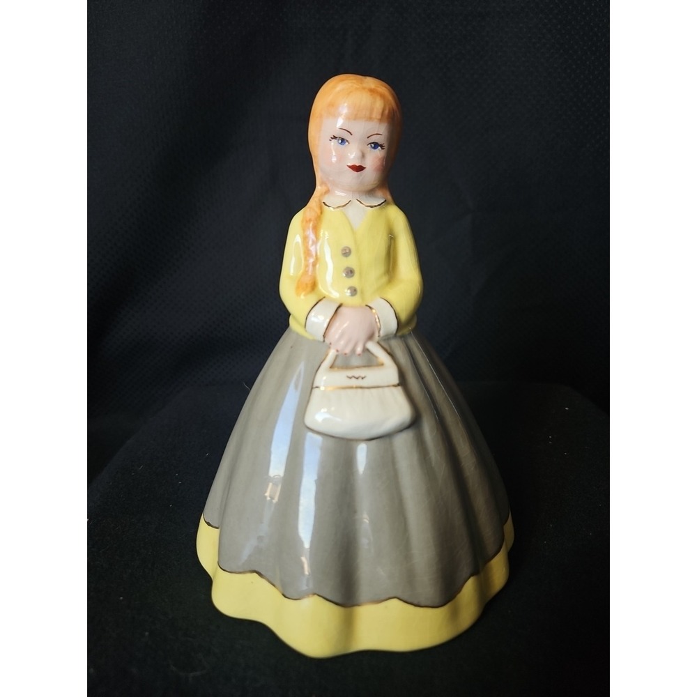 Vintage Kleine Co Ceramics Shopping Girl Figurine 7.5" signed